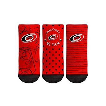 Toddler Rock Em Socks Carolina Hurricanes #1 Fan 3-Pack Crew Socks Set