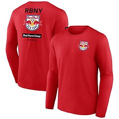 Men's New York Red Bulls Fanatics Branded Black Third Period Fashion  Baseball Button-Up Jersey