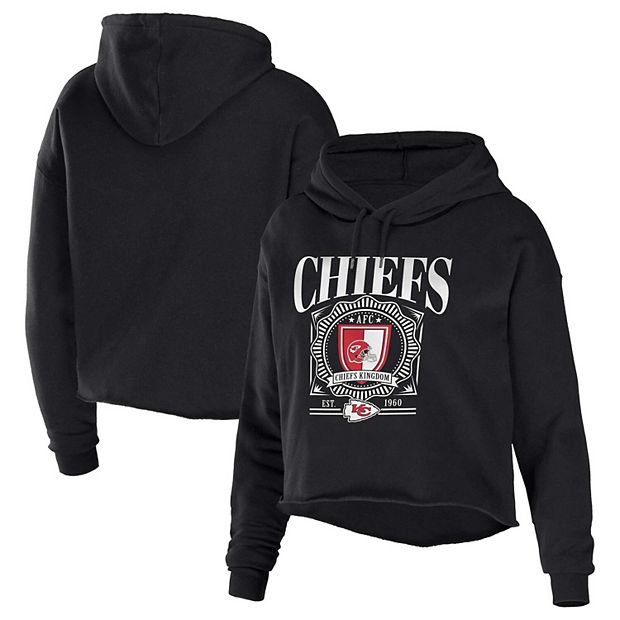 Women's Wear by Erin Andrews White Kansas City Chiefs Domestic Pullover Sweatshirt Size: Small