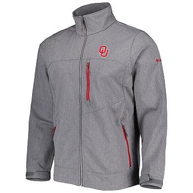 Men's Columbia Gray Oklahoma Sooners Ascender II Full-Zip Jacket