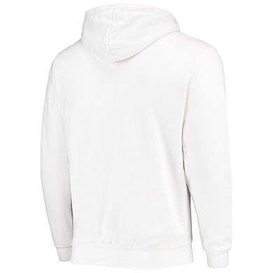 Men's Colosseum White Michigan State Spartans Arch & Logo 3.0 Full-Zip Hoodie