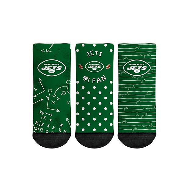 Toddler Rock Em Socks New York Jets #1 Fan 3-Pack Crew Socks Set