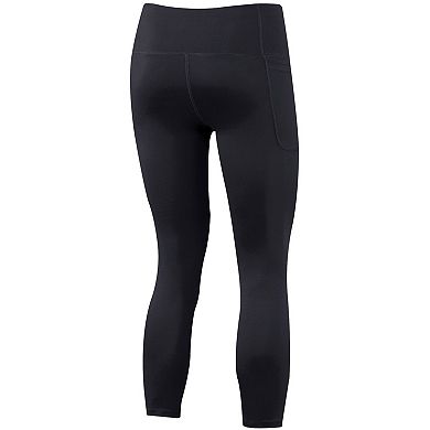 Women's Under Armour Black Wisconsin Badgers Motion Performance Ankle-Cropped Leggings