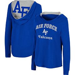 Men's Nike Royal Air Force Falcons Velocity Sideline Performance Space-Dye Long Sleeve T-Shirt