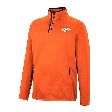 Men's Colosseum Orange Oklahoma State Cowboys Rebound Quarter-Snap Jacket