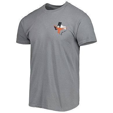 Men's Gray Texas Longhorns Hyperlocal State T-Shirt