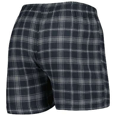 Men's Concepts Sport Charcoal/Gray Carolina Panthers Ledger Flannel Boxers