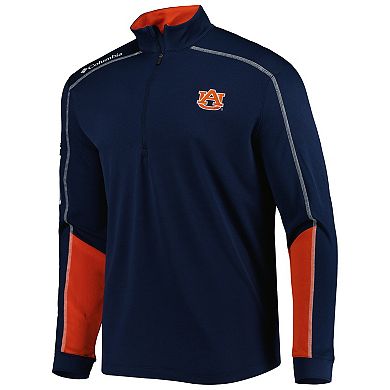 Men's Columbia Navy Auburn Tigers Shotgun 2.0 Omni-Wick Quarter-Zip Jacket