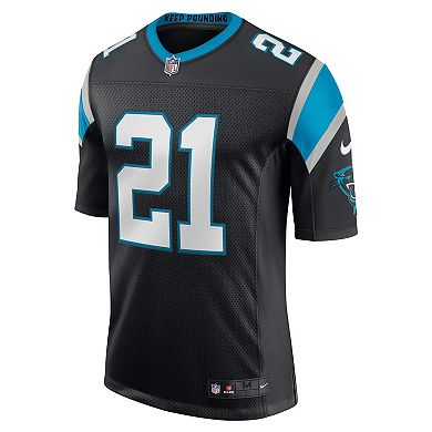 Men's Nike Jeremy Chinn Black Carolina Panthers Vapor Limited Jersey