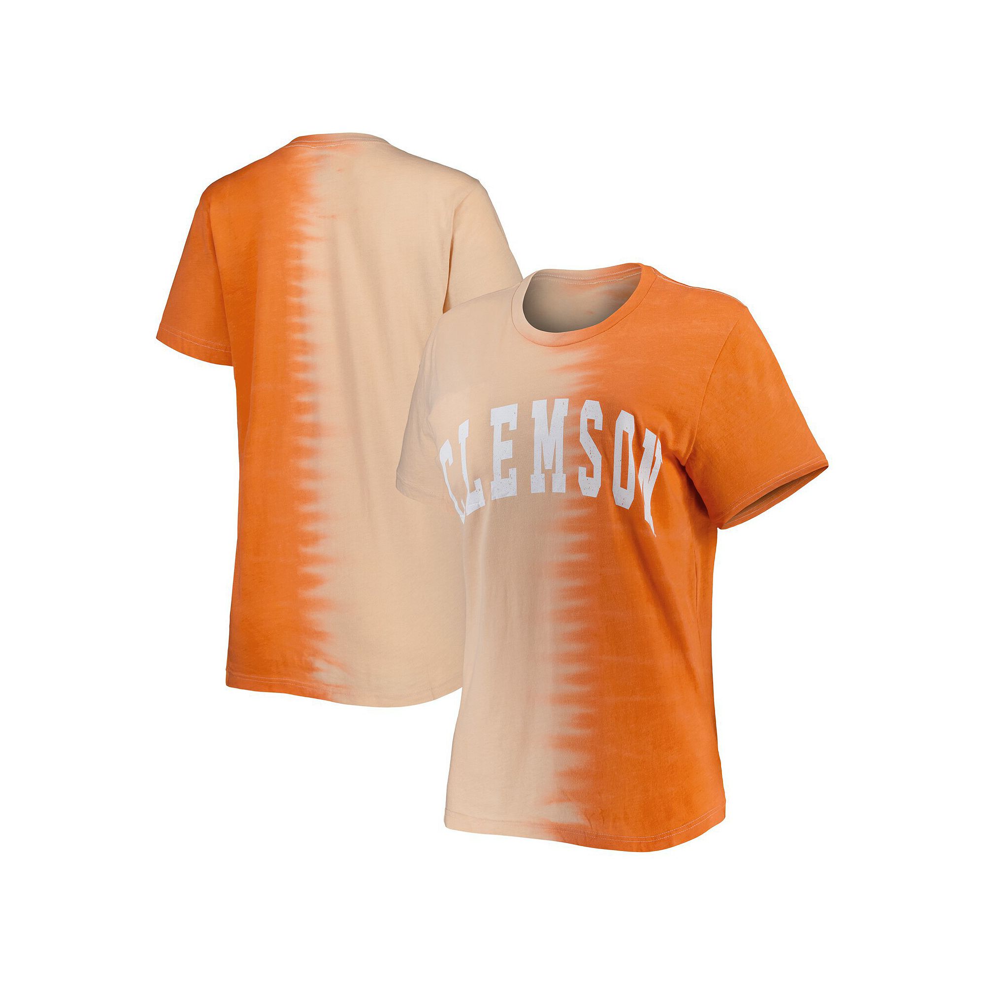 Womens Gameday Couture Orange Clemson Tigers Find Your Groove Split-Dye T-