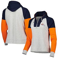 Women's Fanatics Branded Navy Denver Broncos Doubleface Slub Pullover Hoodie