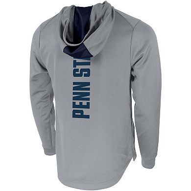 Men's Nike Gray Penn State Nittany Lions 2-Hit Performance Pullover Hoodie