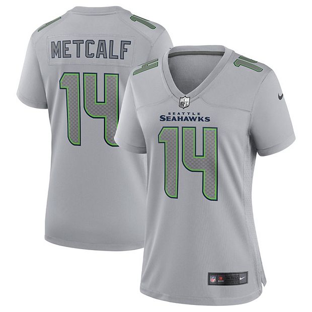 Youth Nike DK Metcalf Gray Seattle Seahawks Atmosphere Game Jersey