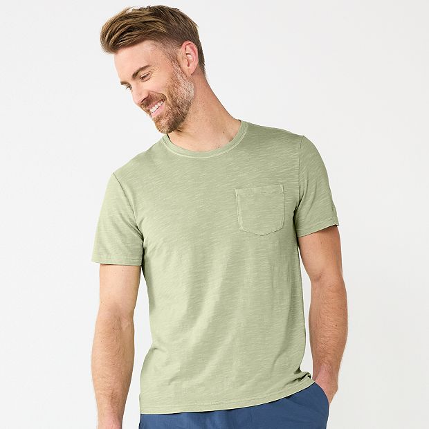 Sonoma Goods For Life Men's Supersoft Solid Crewneck Tee (Olive, Medium) :  : Clothing, Shoes & Accessories