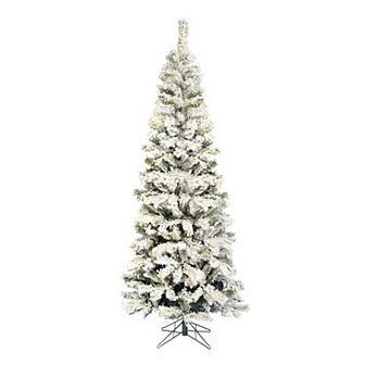 Vickerman 9.5-ft. Flocked Artificial Pacific Pencil Christmas Tree