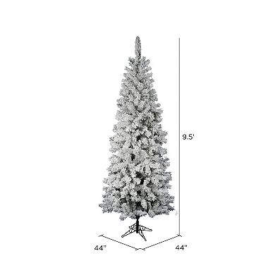 Vickerman 9.5-ft. Flocked Artificial Pacific Pencil Christmas Tree