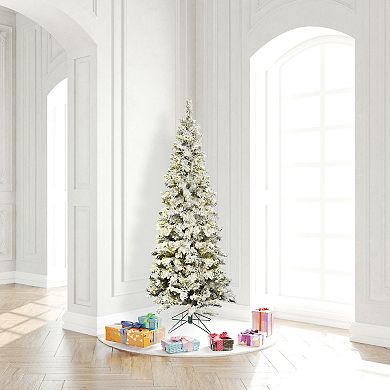 Vickerman 6.5-ft. Pre-lit Flocked Pacific Pencil Artificial Christmas Tree