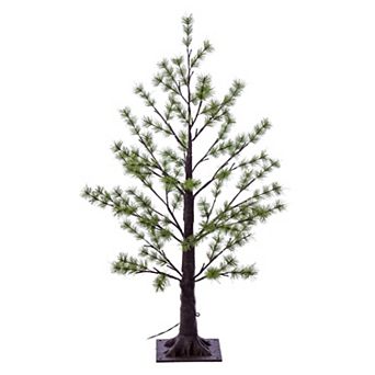 Vickerman 3-ft. Artificial Pine LED Twig Tree Floor Decor