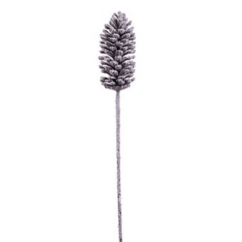 Vickerman Set of 2 Artificial Snow Pinecone Stems