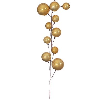 Vickerman 10-ft. Gold Pearl Ball Wire Artificial Garland