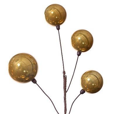 Vickerman 10-ft. Gold Pearl Ball Wire Artificial Garland