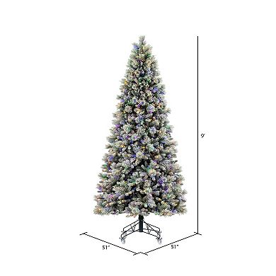 Vickerman 9-ft. LED Flocked Jackson Pine Artificial Christmas Tree
