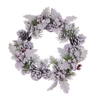 Vickerman Frosted Berry, Pinecone & Pine Artificial Wreath