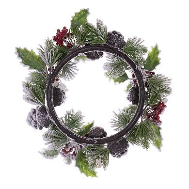 Vickerman Frosted Berry, Pinecone & Pine Artificial Wreath