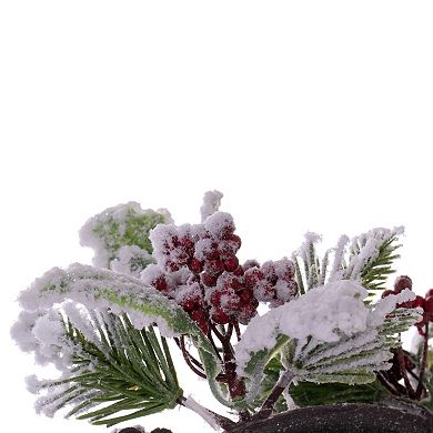 Vickerman Frosted Berry, Pinecone & Pine Artificial Wreath