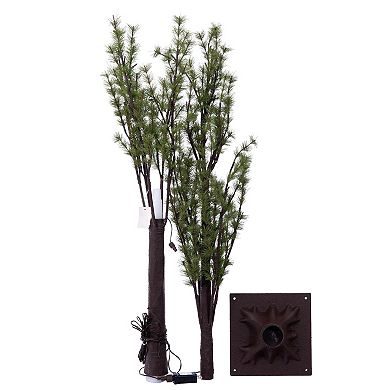 Vickerman 5-ft. Artificial Mini Pine LED Twig Tree Floor Decor