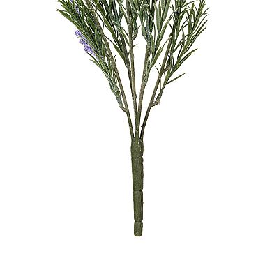 Vickerman Set of 2 Artificial Lavender Bushes