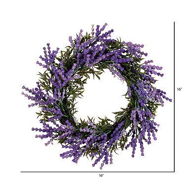 Vickerman Lavender Artificial Wreath