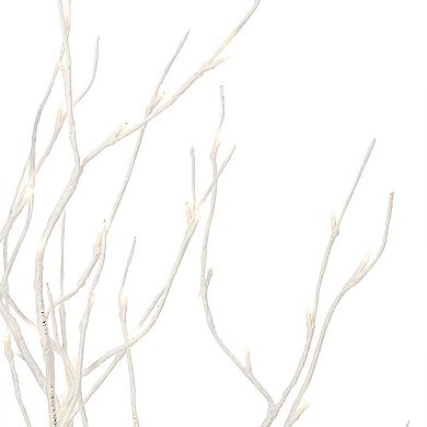 Vickerman 4-ft. Artificial White Birch LED Twig Tree Grove Floor Decor