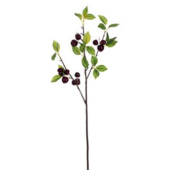Vickerman Set of 2 Artificial Cherry Sprays