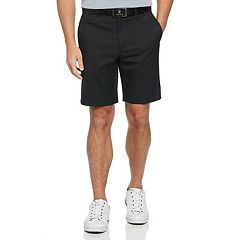 Mens Black Flat-Front Shorts - Bottoms, Clothing