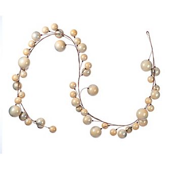 Vickerman 10-ft. Artificial Oat Pearl Ball Wire Garland