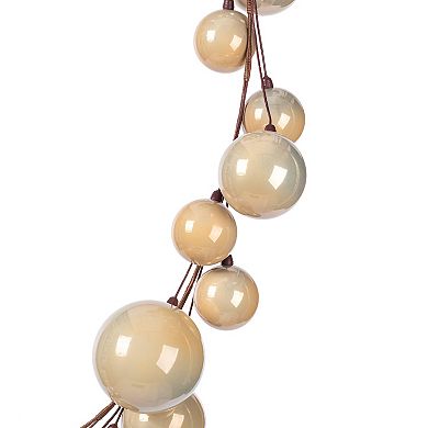 Vickerman 10-ft. Artificial Oat Pearl Ball Wire Garland
