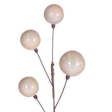 Vickerman 10-ft. Artificial Oat Pearl Ball Wire Garland