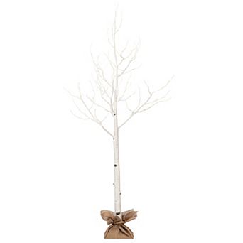 Vickerman 6-ft. Artificial Birch Twig Tree with Warm White LED Lights Floor Decor