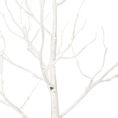 Vickerman 6-ft. Artificial Birch Twig Tree with Warm White LED Lights Floor Decor