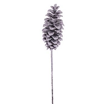 Vickerman 33 in Artificial Snow Pinecone Stem
