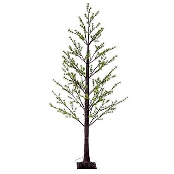 Vickerman 7-ft. Artificial Mini Pine Twig Tree with Warm White LED Lights Floor Decor