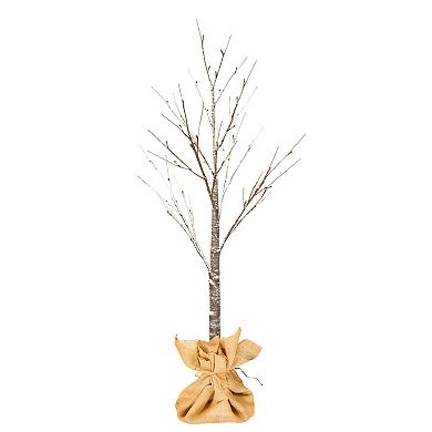 Vickerman 4-ft. Artificial Twig Tree with Warm White LED Lights Floor Decor