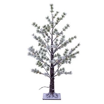 Vickerman 3-ft. Artificial Mini Pine Twig Tree with Warm White LED Lights Floor Decor