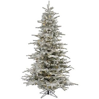 Vickerman 8.5-ft. Flocked Sierra Fir LED Artificial Christmas Tree