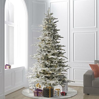 Vickerman 8.5-ft. Flocked Sierra Fir LED Artificial Christmas Tree