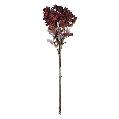 Vickerman Set of 3 Artificial Burgundy Primrose Flower Sprays
