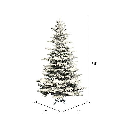Vickerman 7.5-ft. Flocked Sierra Fir Artificial Christmas Tree