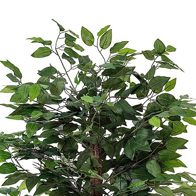 Vickerman 4-ft. Artificial Ficus Bush in Round Container