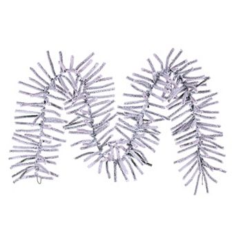 Vickerman 9-ft. Flocked Pistol Pine Unlit Artificial Garland